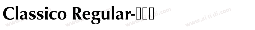 Classico Regular字体转换 Classico Regular字体转换